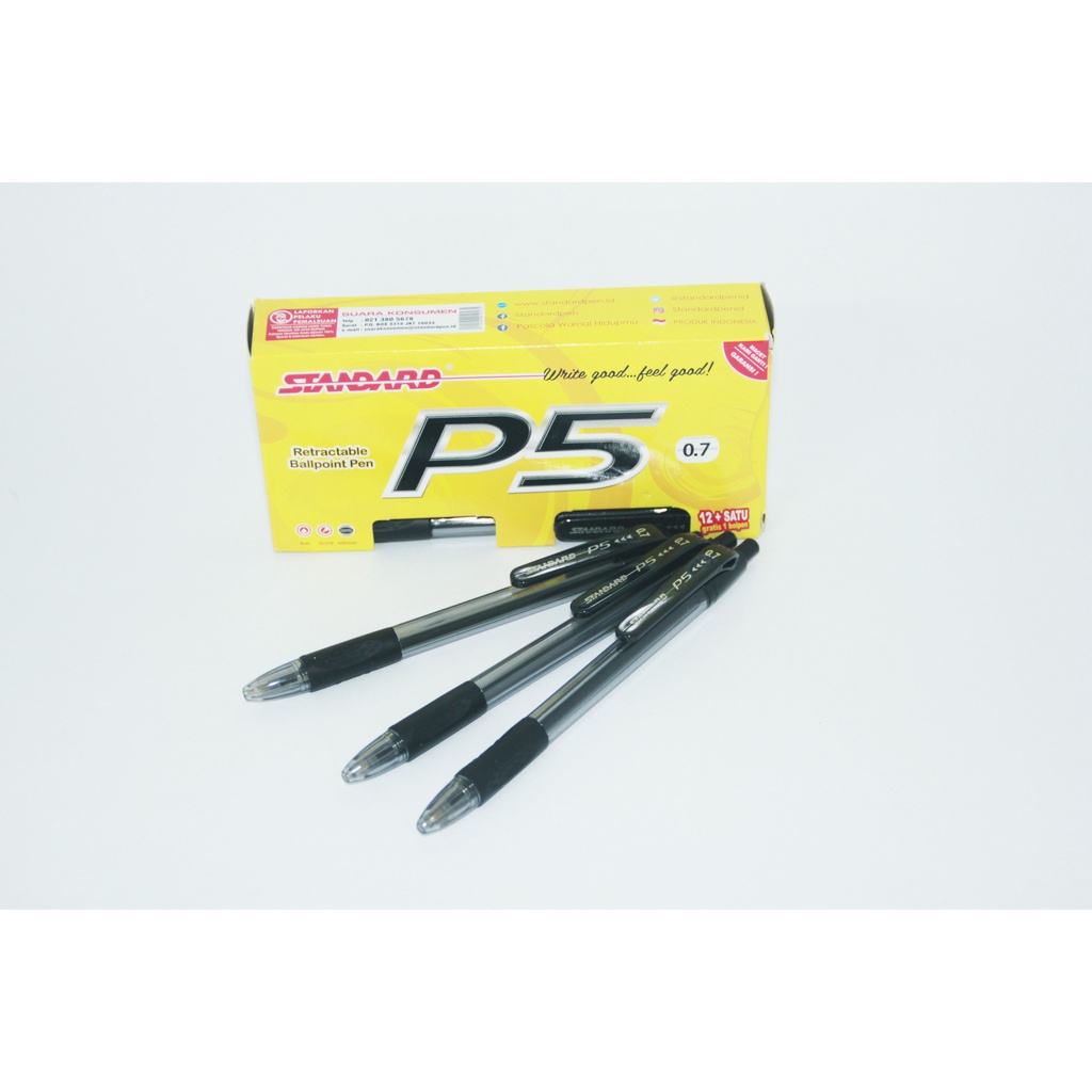 

Ballpoint Standard P5 Warna Hitam 0,7mm