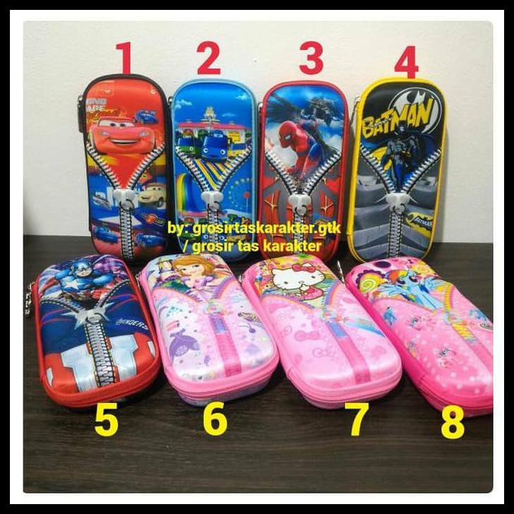 

Ready Stock Tempat Pensil Anak Karakter Frozen Pony Kitty Batman Tayo Cars Kotak P