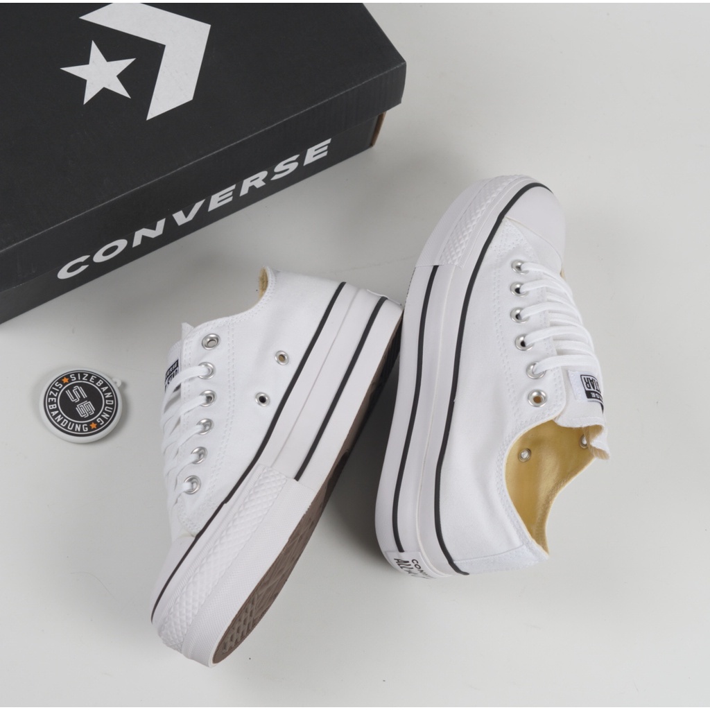 Sepatu Converse Classics Lift White Black