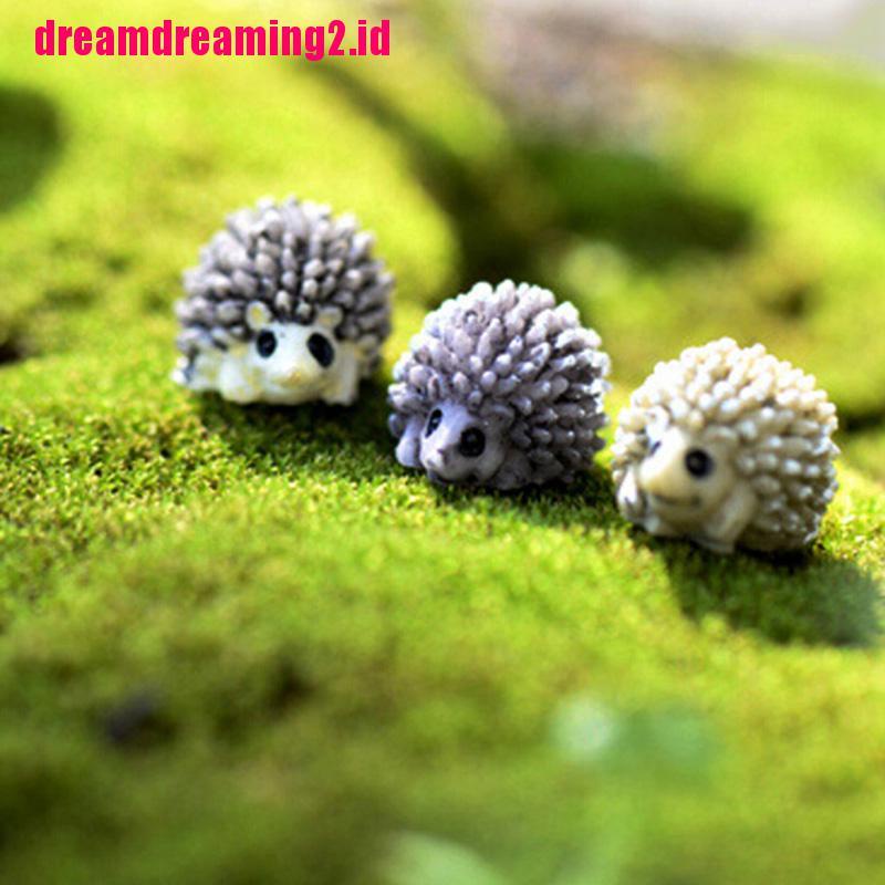 （✔✔❤Miniatur Landak Mini Bahan Resin Untuk Dekorasi Taman