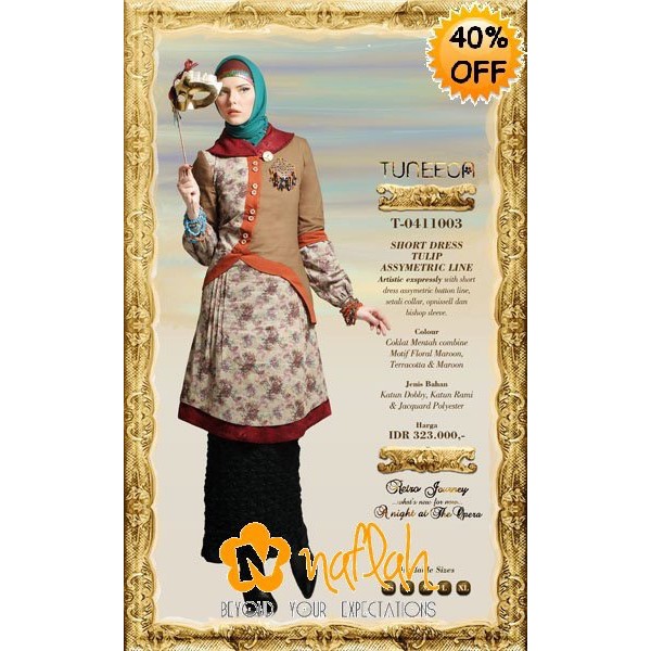 SALE PRELOVED BAGUS TUNEECA Longdress gamis size M