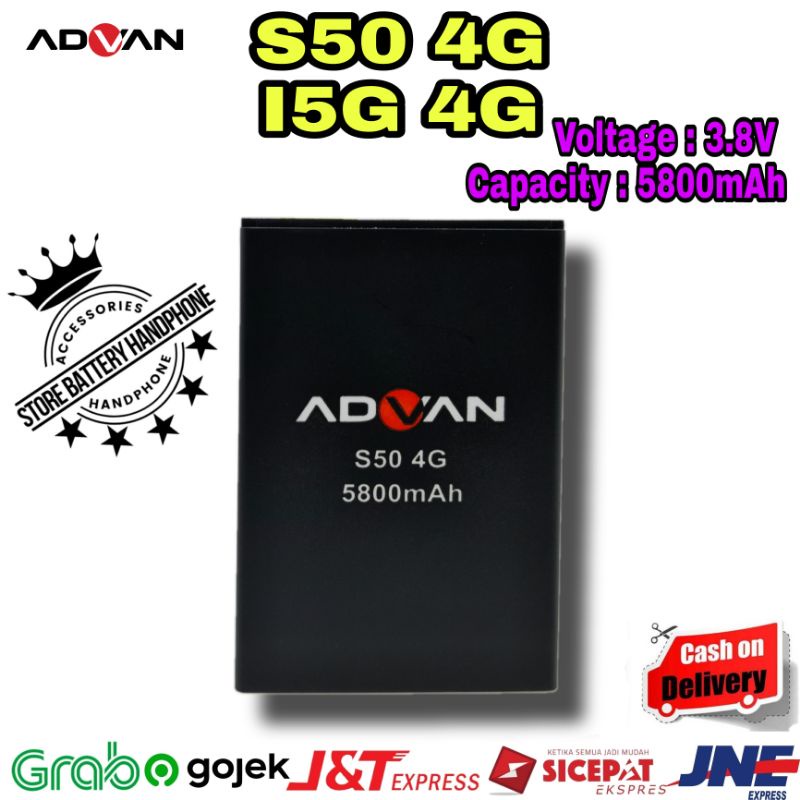 Battery Baterai Batrai Batre Advan S50 4G | I5G 4G