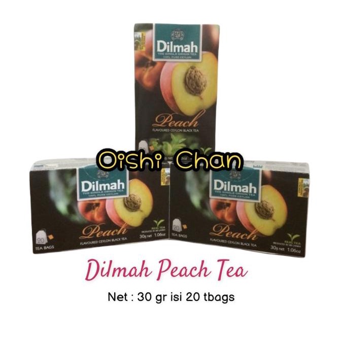 

[ COD ] Dilmah Peach Tea 20bags - 30gr BIG SALE Kode 1001