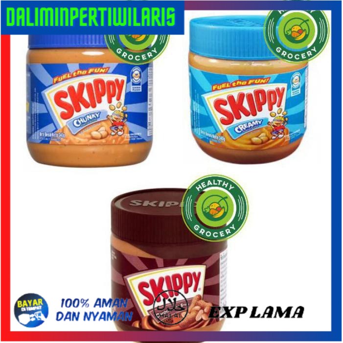 

( BISA COD ) Skippy Chunky / Chocolate Peanut / Creamy Peanut 340gr FREE ONGKIR [Kode 1|Kode 2|Kode