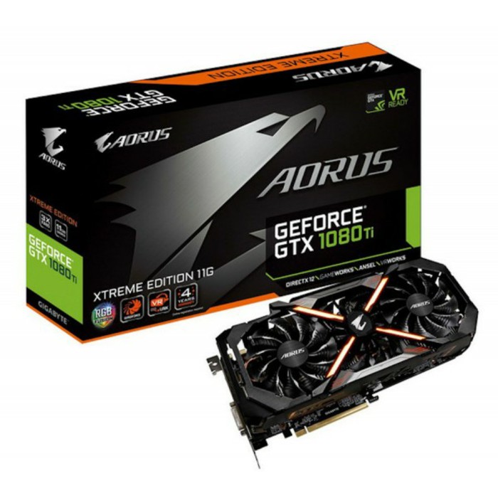PALING DICARI  AORUS GeForce GTX 1080 Ti Xtreme Edition 11GB GDDR5 352bit - VGA Card