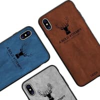 Case Iphone 6+ 7+ Xs Max Oppo F1S Casing Suede Deer SoftCase