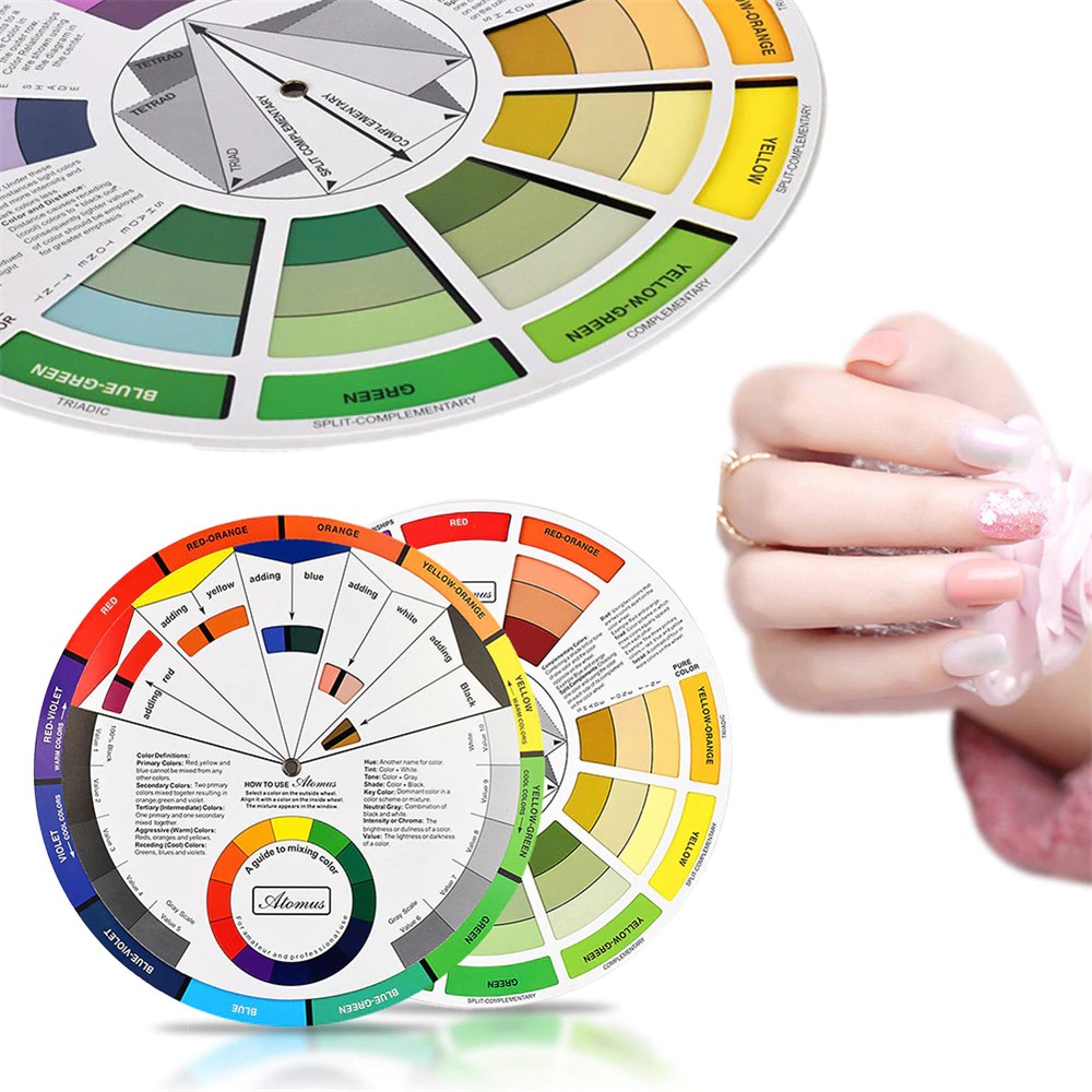 

PRODUK IMPORT Tattoo Supplies Color Wheel Ink Chart Paper Accessories Professional Tattoo Equipment