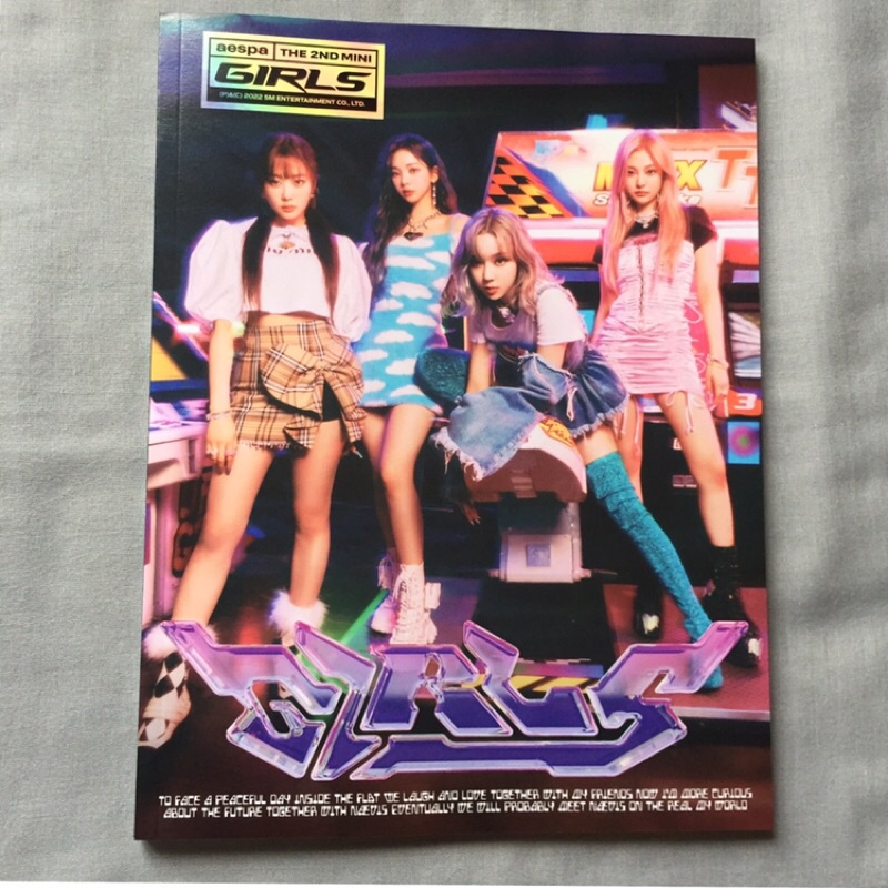 aespa girls album only poster giselle aespa girls album