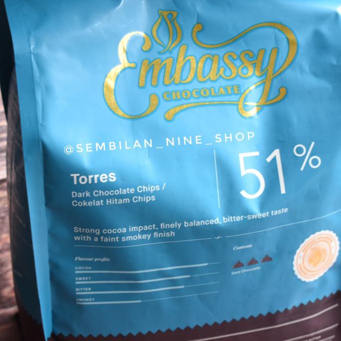 

Tulip Embassy TORRES CHIPS Dark Chocolate COUVERTURE 51% 2,5 KG