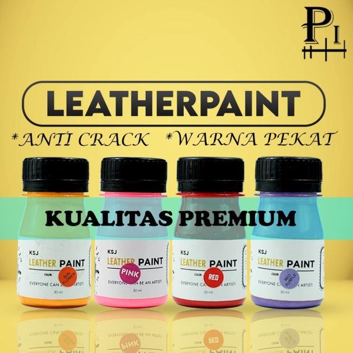 Cat Sepatu Cat Tas KSJ Leather Paint Kulit Midsole Pelengkap Pembersih