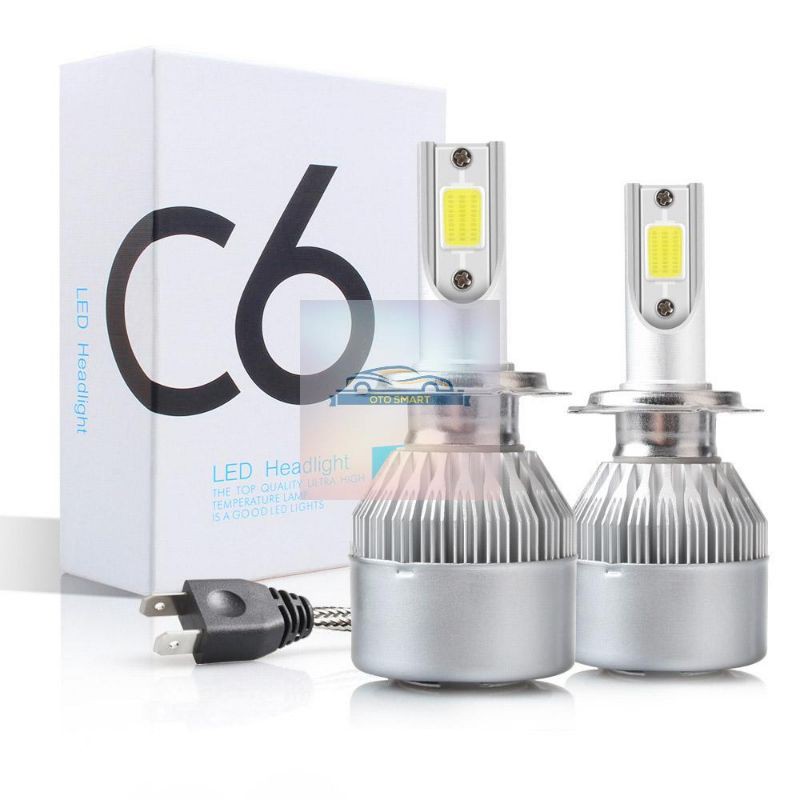 Lampu Mobil LED Headlight C6 H4 COB 2 PCS