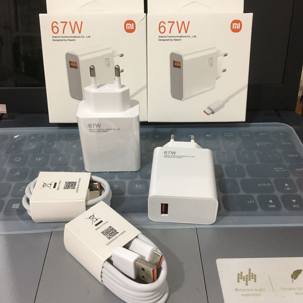 CHARGER XIAOMI 67W FAST CHARGING / charger xiaomi 67W tipe c / type c / adaptor charger MDY-12 -EU / poco : redmi supprot untuk semua hp