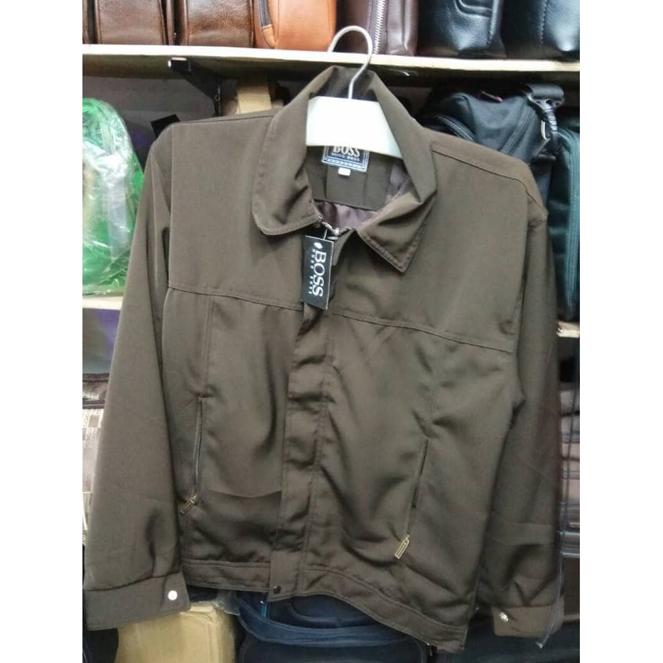 Jaket Boss Semi Jas - Hitam, Xl