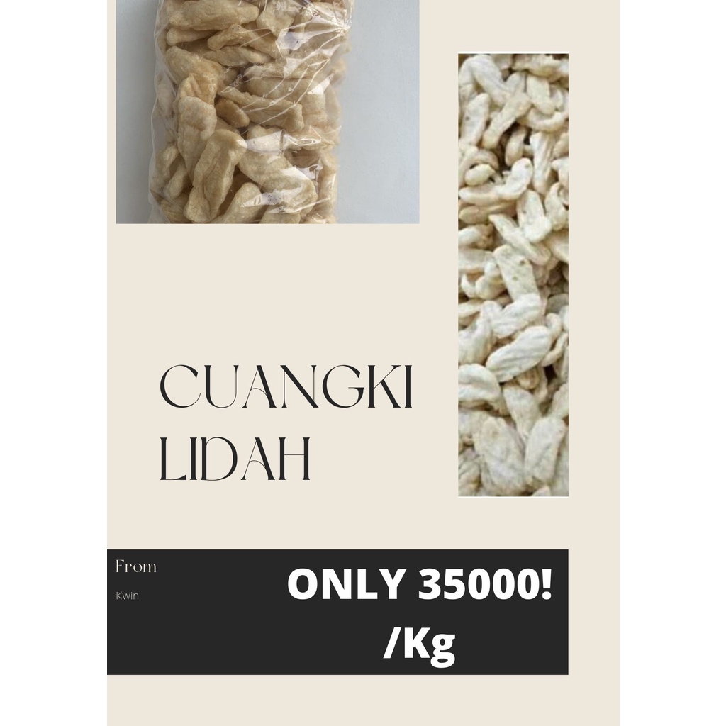 

CUANGKI LIDAH KERING ISI 150 TOPING BASO ACI