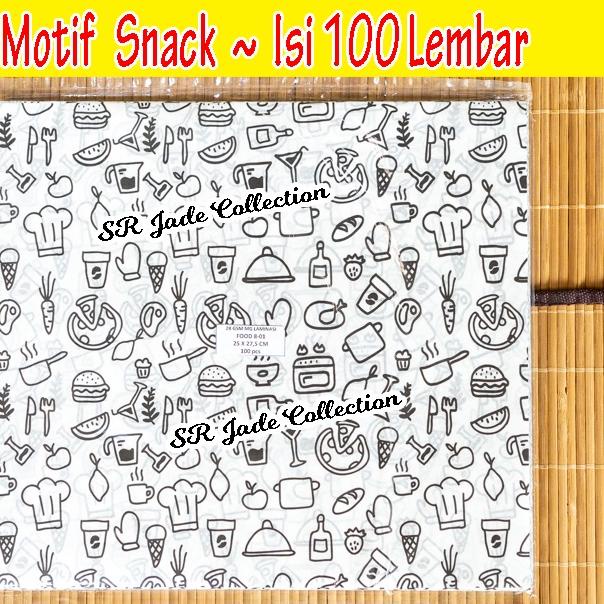 

Kertas Nasi Laminasi 25x27,5 cm Anti Lengket Kertas Burger Wax Paper Wrap Kebab Sandwich ➾