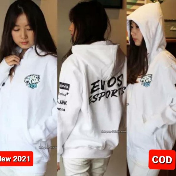 Jaket Hoodie EVOS Esports Gaming Zipper Big Size S M L Xl Xxl Xxxl Xxxxl 5l Jumbo All 2021