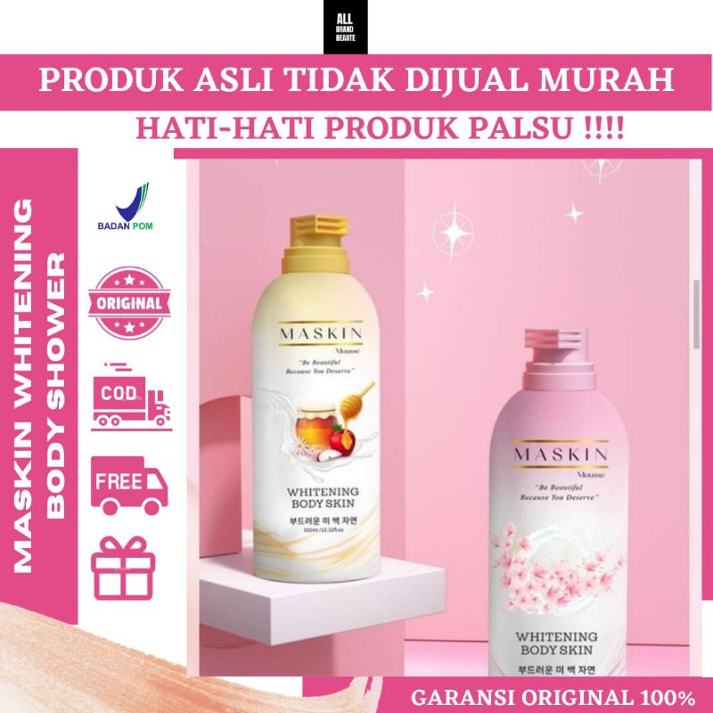 Jual MASKIN WHITENING BODY SKIN SHOWER/MASKIN MOUSSE/SABUN MANDI