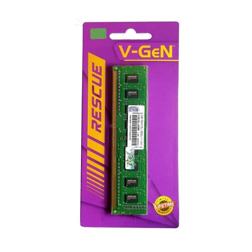 RAM V-GEN DDR3 RESCUE LONGDIMM 2GB 12800L / 1600MHZ MEMORY RAM PC 2 GB GARANSI RESMI