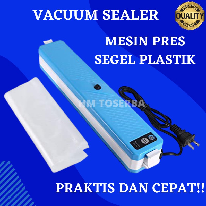 Vacum Sealer Plasik Makanan Mesin Pembungkus Elektrik Impulse Sealer Perekat Klip Pres Plastik Murah