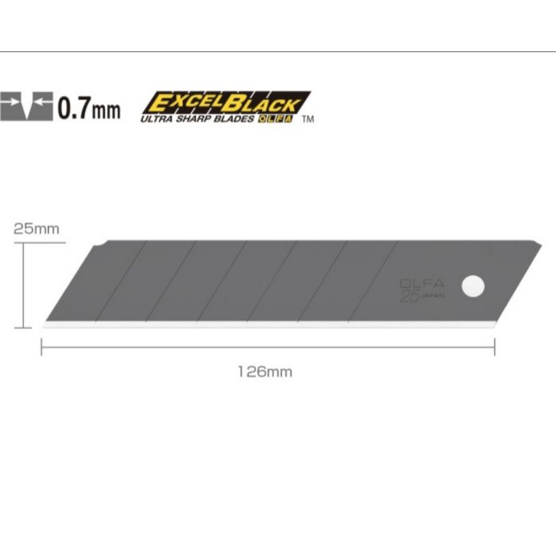 

25 MM Spare Blade HBB-5B(5 pcs pack with blister pack) Olfa