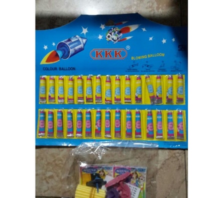 Mainan Anak Jadul Balon Tiup Hembusan Balon Odol kkk tatata papan berhadiah