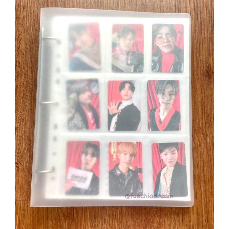 

[(BAYAR DITEMPAT) Binder & Sleeve Transparan A4 3 Ring [Besar] untuk Photocard/Polaroid/Postcard KPOP