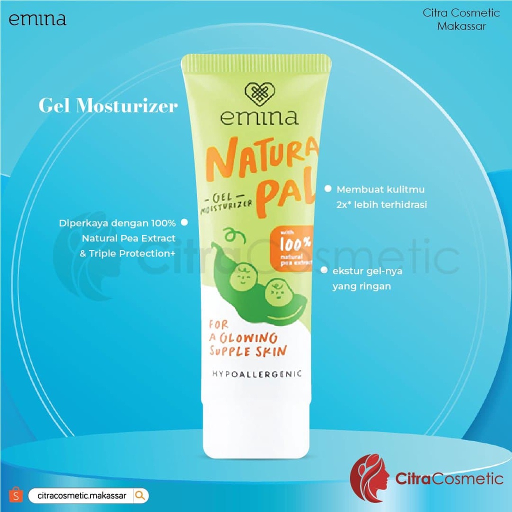 Emina Natural Pal Series Splash Serum | Toner Essence | Gel Cleanser | Gel Moisturizer