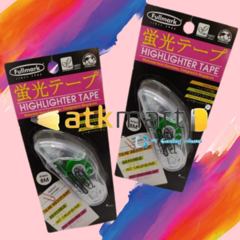 

FULLMARK HIGHLIGHTER TAPE HFD-08B YELLOW ( STABILO )