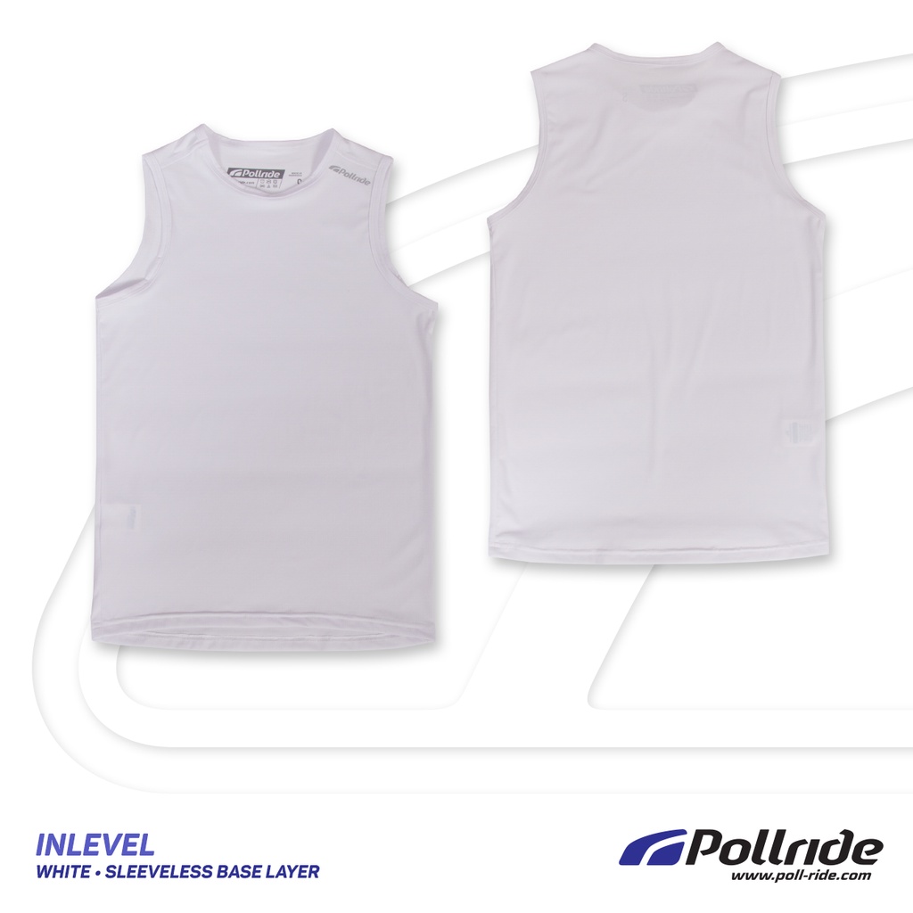 Base Layer | Base Layer Olahraga | Base Layer Gowes Sepeda Merk POLLRIDE INLEVEL white