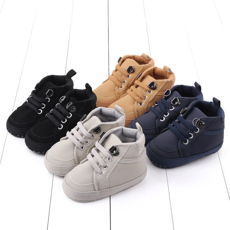 Sepatu prewalker boots anak laki import navy brown black grey