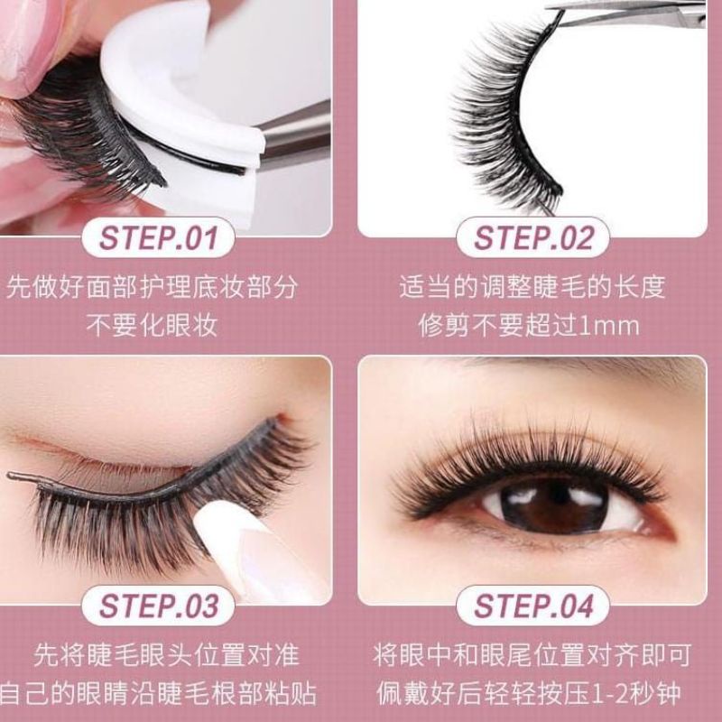 Familygames  BULU MATA 3D bulu mata palsu tanpa lem  magic eyelash no glue free box bulu mata natural super import B013