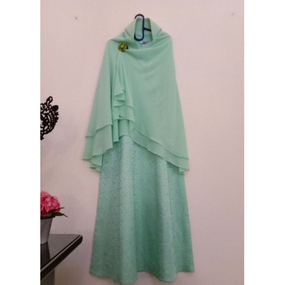 8. gamis set brokat jaguar ori NMR by namira Preloved