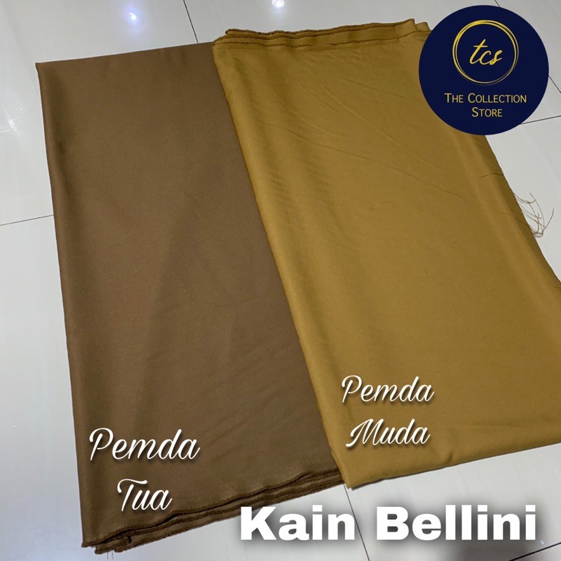 Bahan Kain High Twist Pemda PNS Khaki Premium Bellini 100%ORIGINAL (1m)