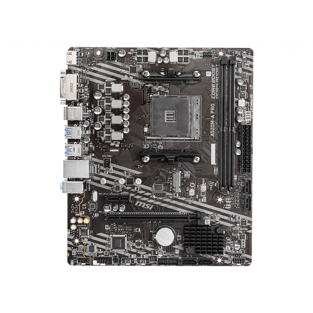 MSI A520M-A PRO AMD AM4, A520, DDR4 Motherboard