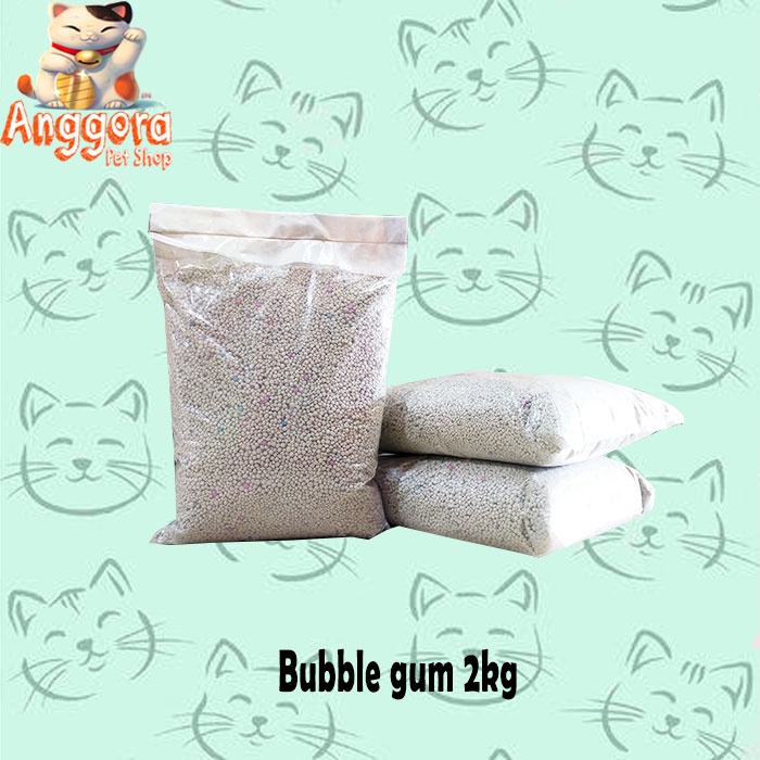 Pasir kucing gumpal wangi cat litter premium 2kg