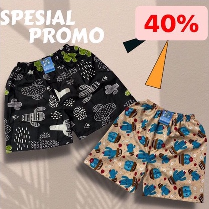 CELANA PENDEK WANITA PRIA / CELANA BOXER /  KOLOR MOTIF DEWASA / CELANA PENDEK MODEL KAKTUS / BOXER 
