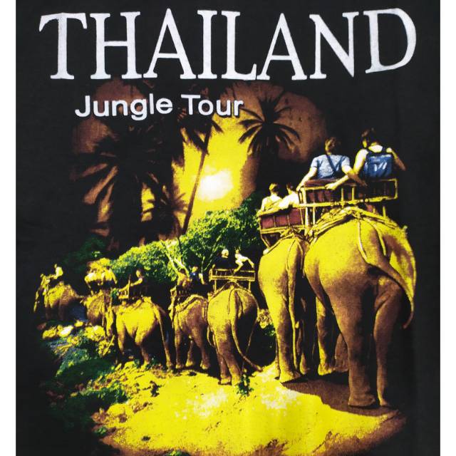 Kaos thailand souvenir tshirt thailand kaos thailand timbul khas thailand kaos gajah thailand