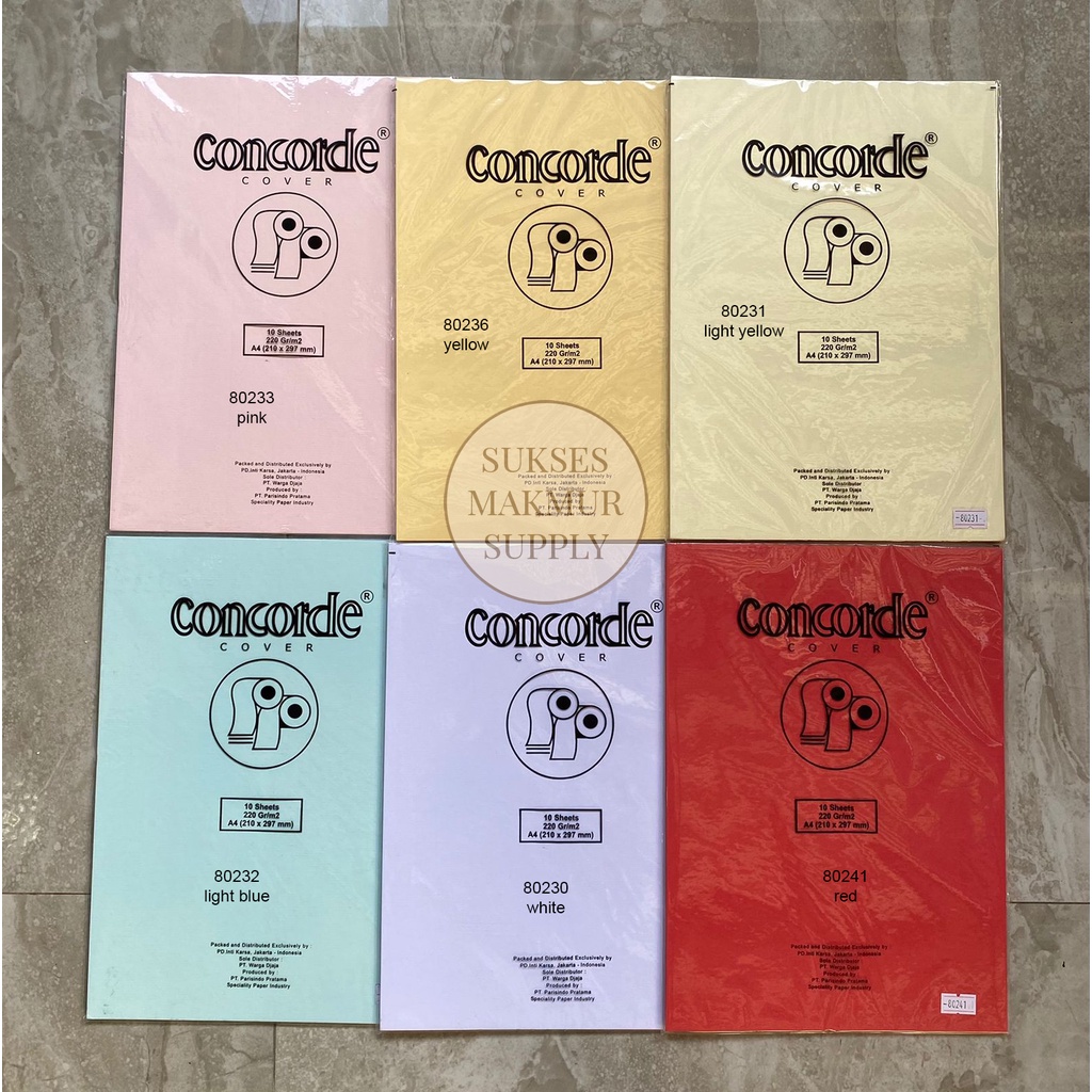 

Kertas Concorde 220gr A4