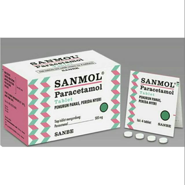 SANMOL TABLET PER 5 strip / Tablet Penurun Panas