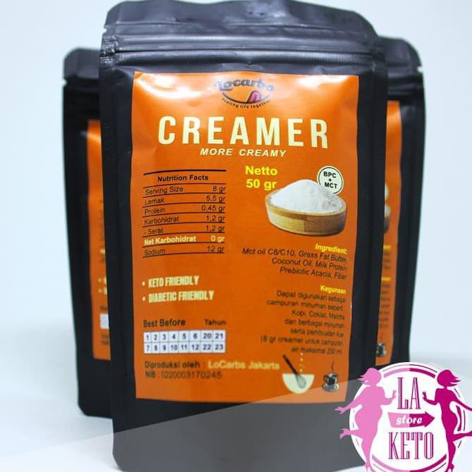 

LA KETO - CREAMER LOW CARB KETOFRIENDLY/DIABETIC FRIENDLY/50gr NETTO
