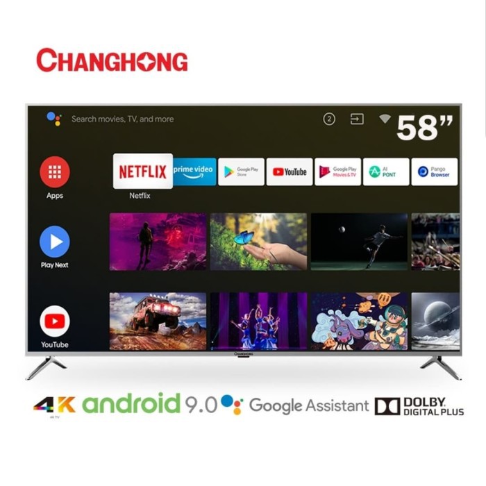 LED ANDROID TV Changhong 58 H7 58 Inch Garansi Resmi