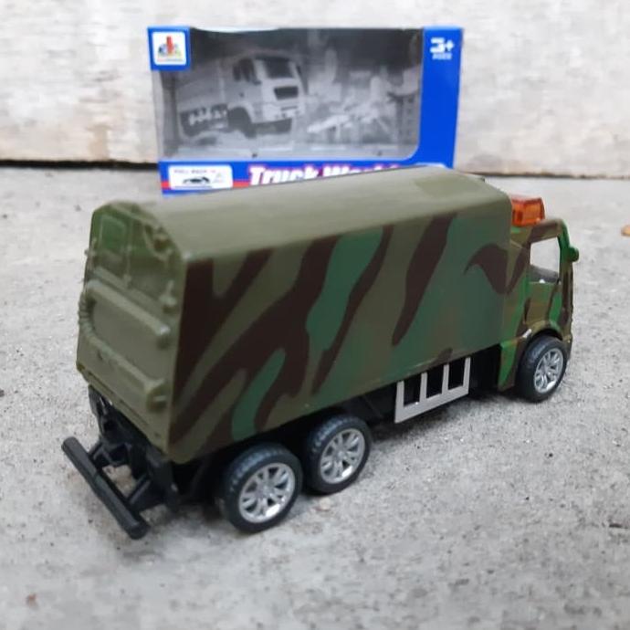 DIECAST TRUK MILITER - MINIATUR TRUCK ANGKUT ARMY MOBIL ANAK MILITARY