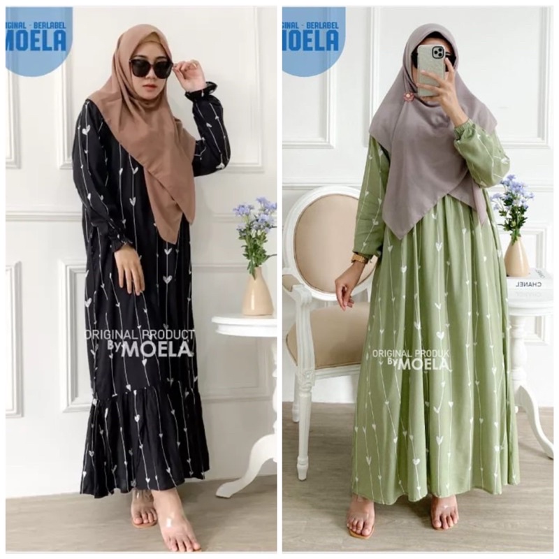 (RPA) GAMIS BILOV HILSA MAXI DAILY BUSUI DRESS RAYON UNIQLO