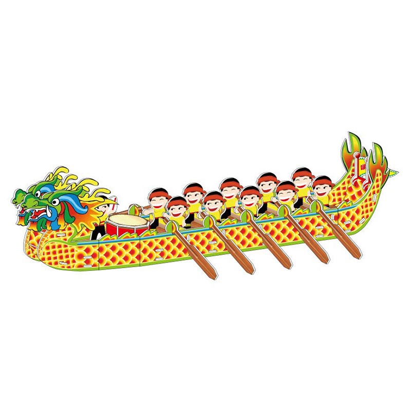 Puzzle 3D Mini | Dragon Boat | Mainan Edukasi - 1690-50 - Pazel