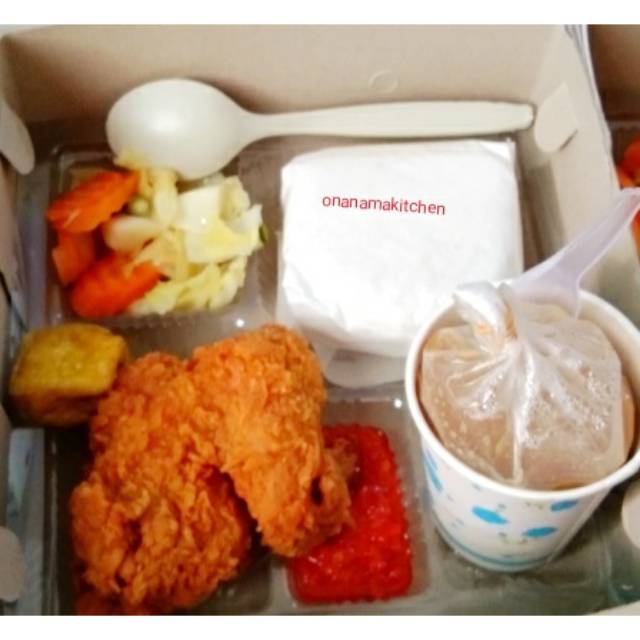 

Nasi Box Kotak isi 6 Murah Halal No MSG