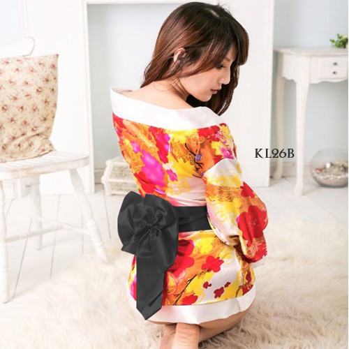 [PRODUK TERLRIS] BAJU TIDUR KIMONO WANITA KIMONO JEPANG PIYAMA KIMONO PUTIH KL26B