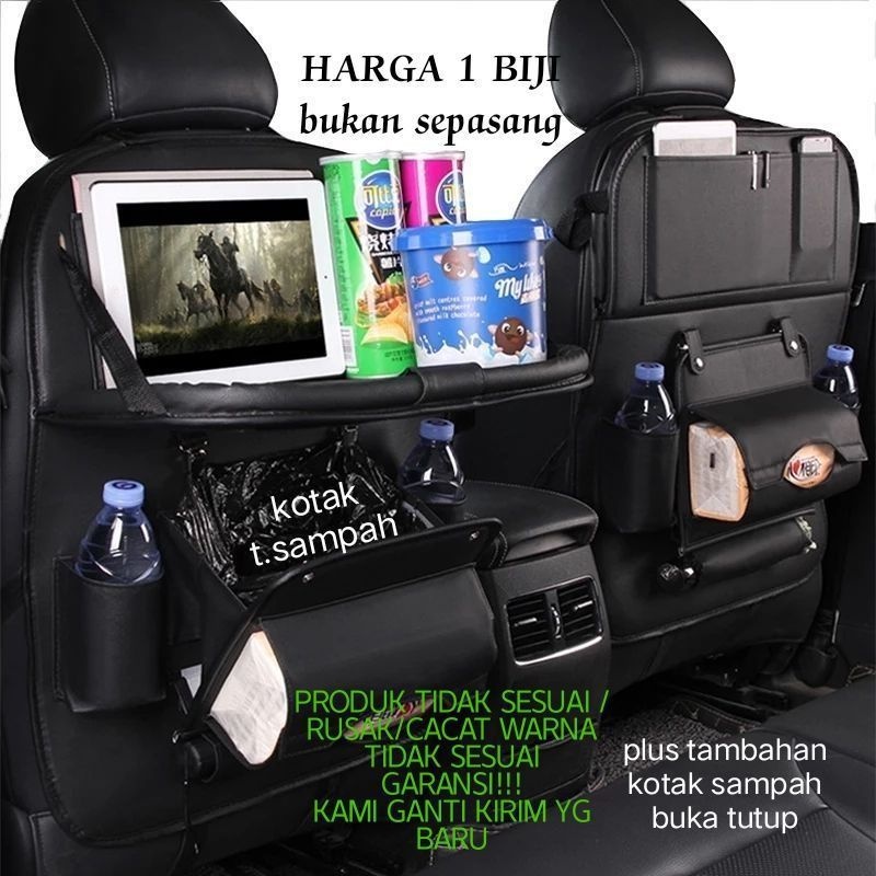 Car Seat Organizer  premium leather kualitas mewah