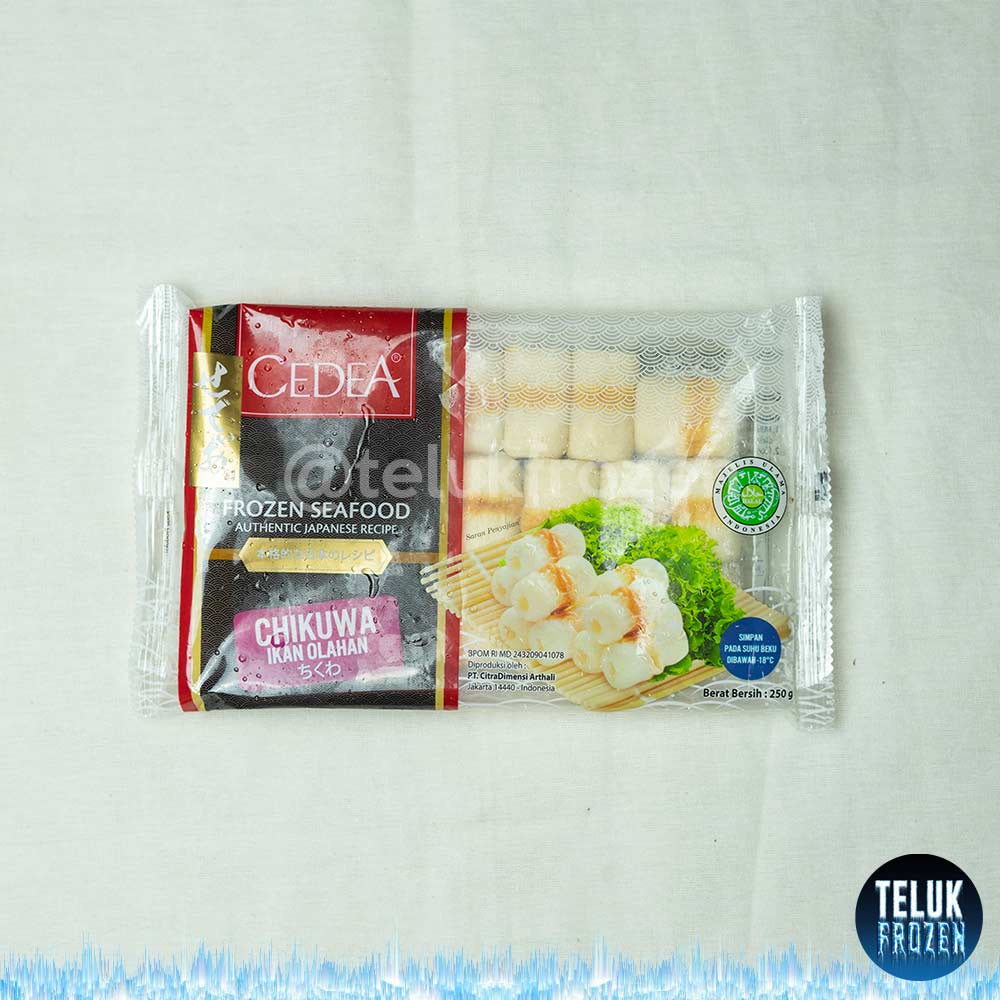 

cedea chikuwa tray 250gr cikuwa mini fresh seafood 250 g gram ikan olahan fish