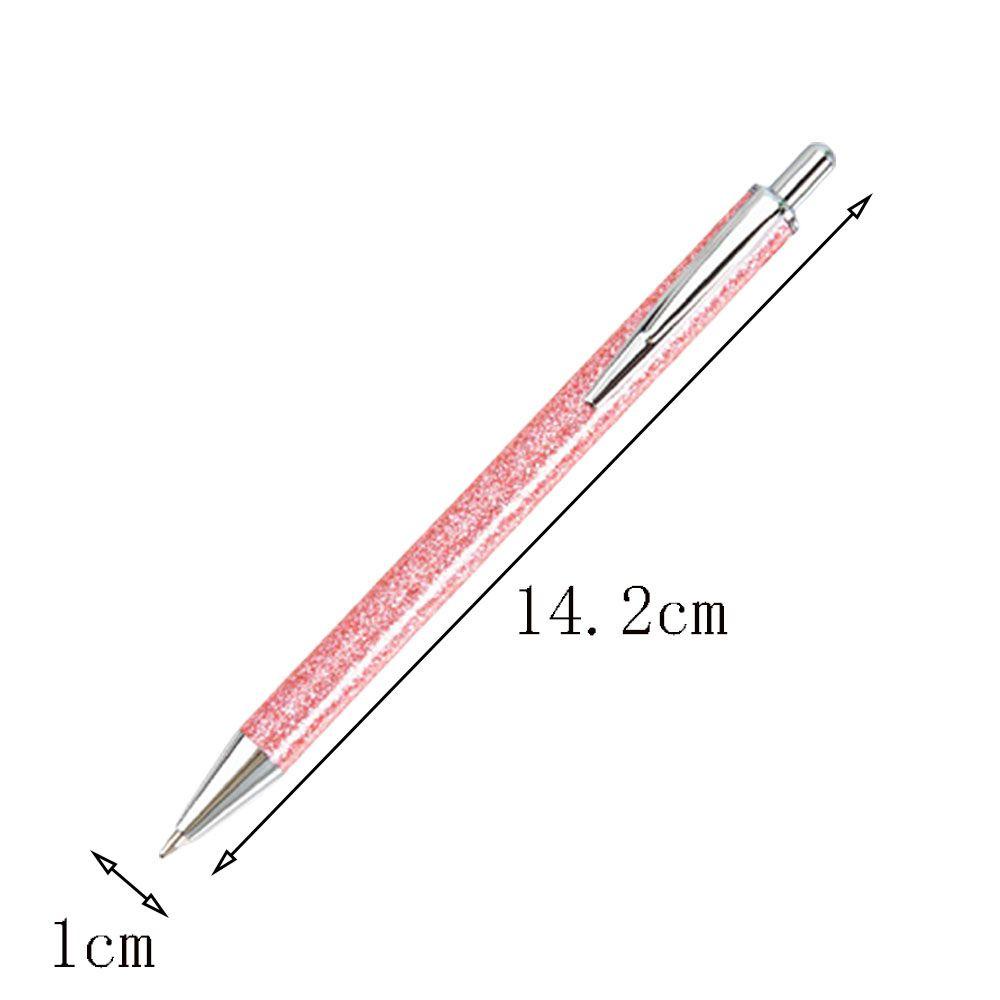 Top ballpoint pen Office Supply Bubuk Emas Alat Tulis Logam