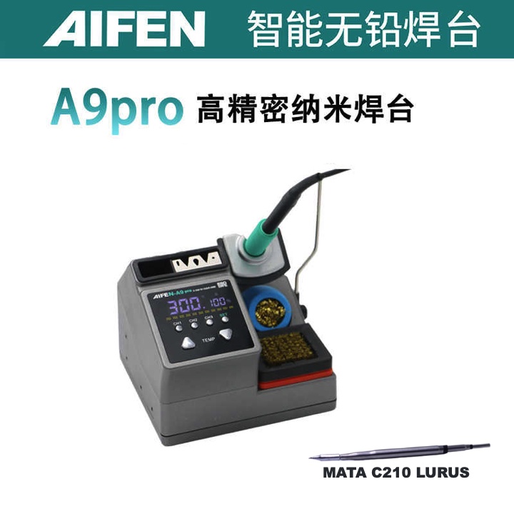 SOLDER STATION AIFEN A8 T12 AIFEN A9 C210 AIFEN A9 PRO ORIGINAL